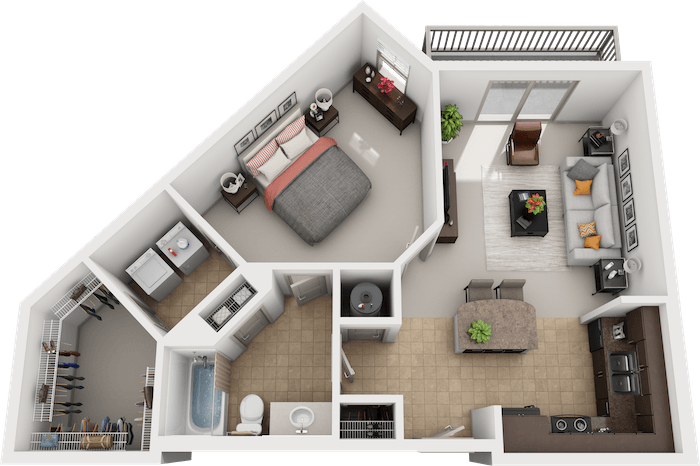 Nevin_OneBedroom floor plan